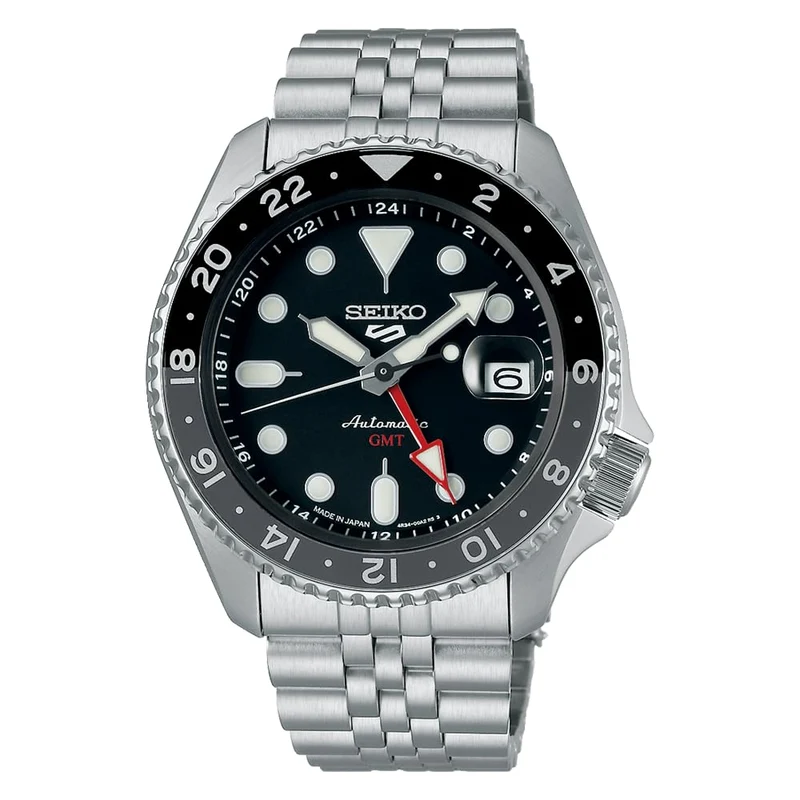 SEIKO 5 Sports SBSC001 Men's SKX GMT Automatic Watch Black Dial Made in Japan