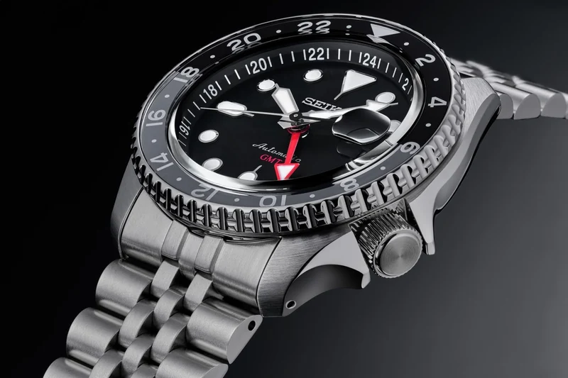 SEIKO 5 Sports SBSC001 Men's SKX GMT Automatic Watch Black Dial Made in Japan