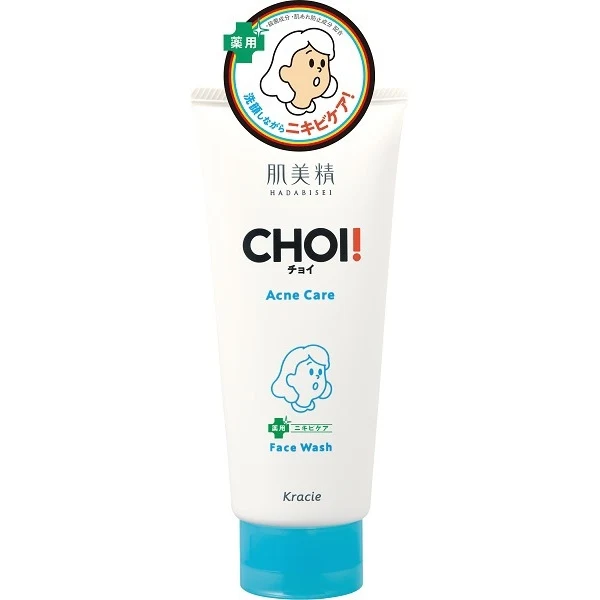 Kracie Hadabisei Choi! Acne Care Face Wash 110g - Medicated Facial Cleanser For Acne-Prone Skin