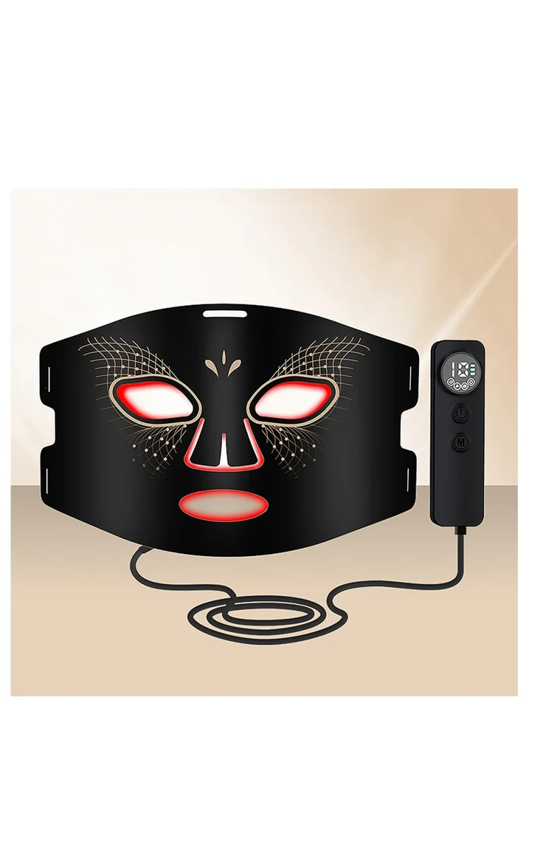 Masque de luminothérapie LED - Fonction thermique - Visage