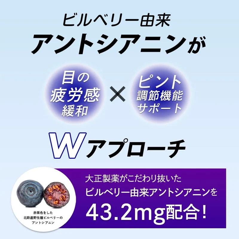 Taisho Blueberry Hitomi Clear 60 Capsules / 30 Days Eye Support