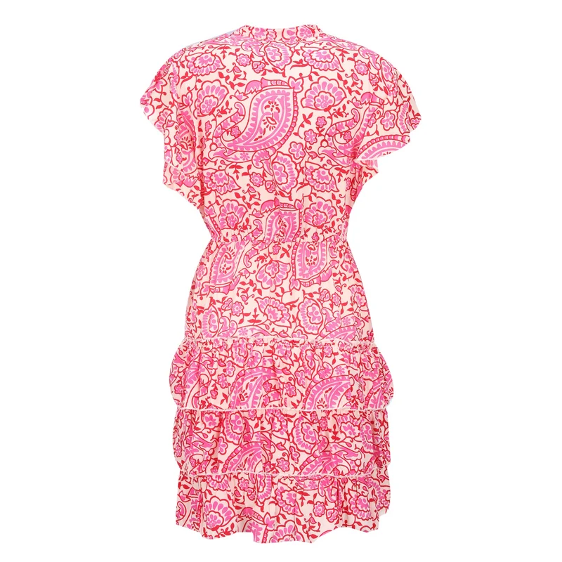 ROBE COURTE 3 VOLANTS DU S AU L