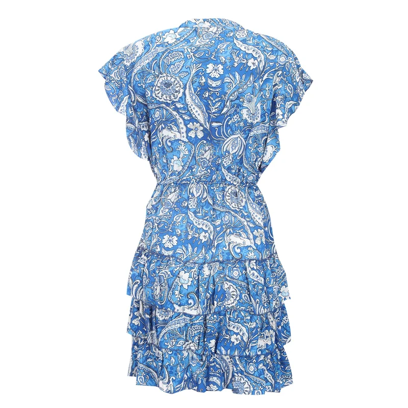 ROBE COURTE 3 VOLANTS DU S AU L