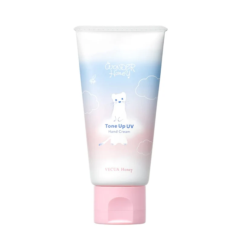Vecua Honey Wonder Tone-Up UV Hand Cream Savon Bebe 40g SPF Protection