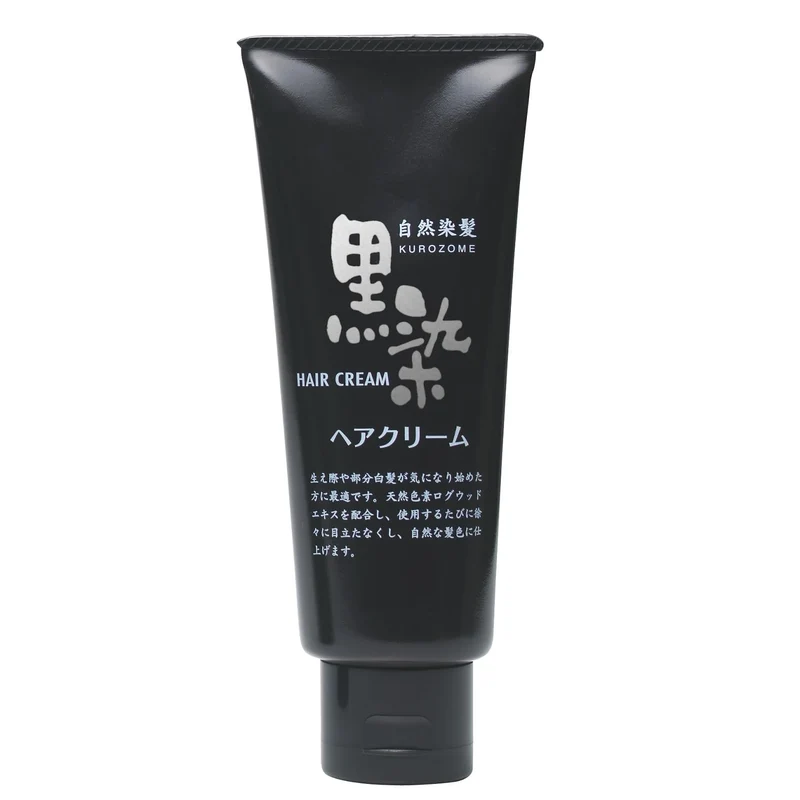 Kurobara Honpo Black Hair Cream 150G for Gray and Black Hair Dye Solution