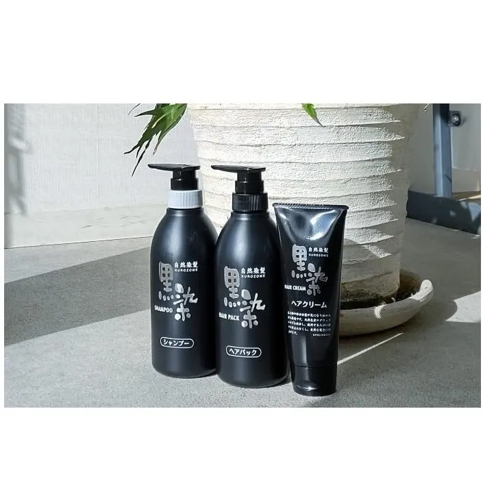 Kurobara Honpo Black Hair Cream 150G for Gray and Black Hair Dye Solution