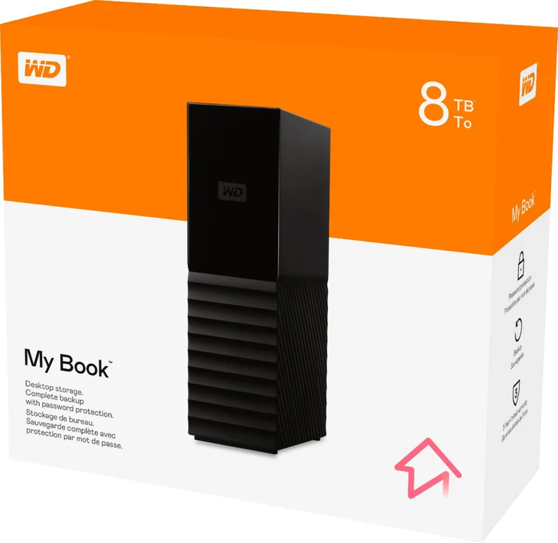 WESTERN DIGITAL - Disque Dur Externe de Bureau My Book