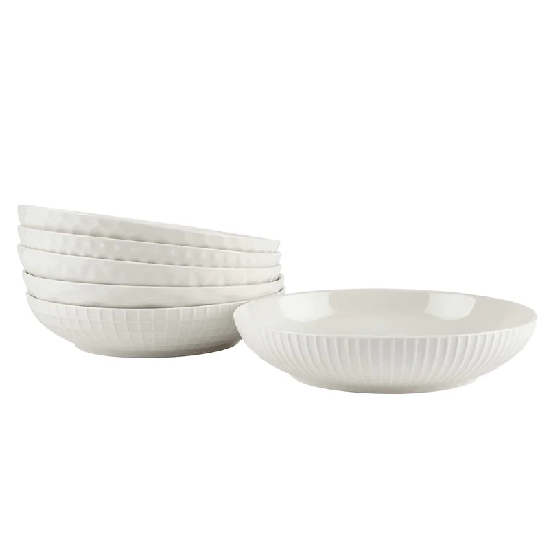 TRUDEAU - Ensemble de 6 Bols Repas en Porcelaine