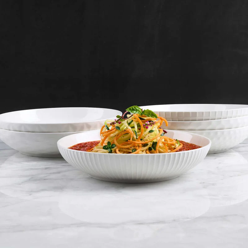 TRUDEAU - Ensemble de 6 Bols Repas en Porcelaine