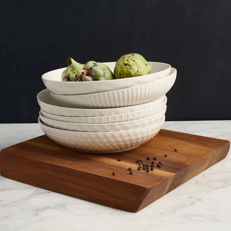 TRUDEAU - Ensemble de 6 Bols Repas en Porcelaine