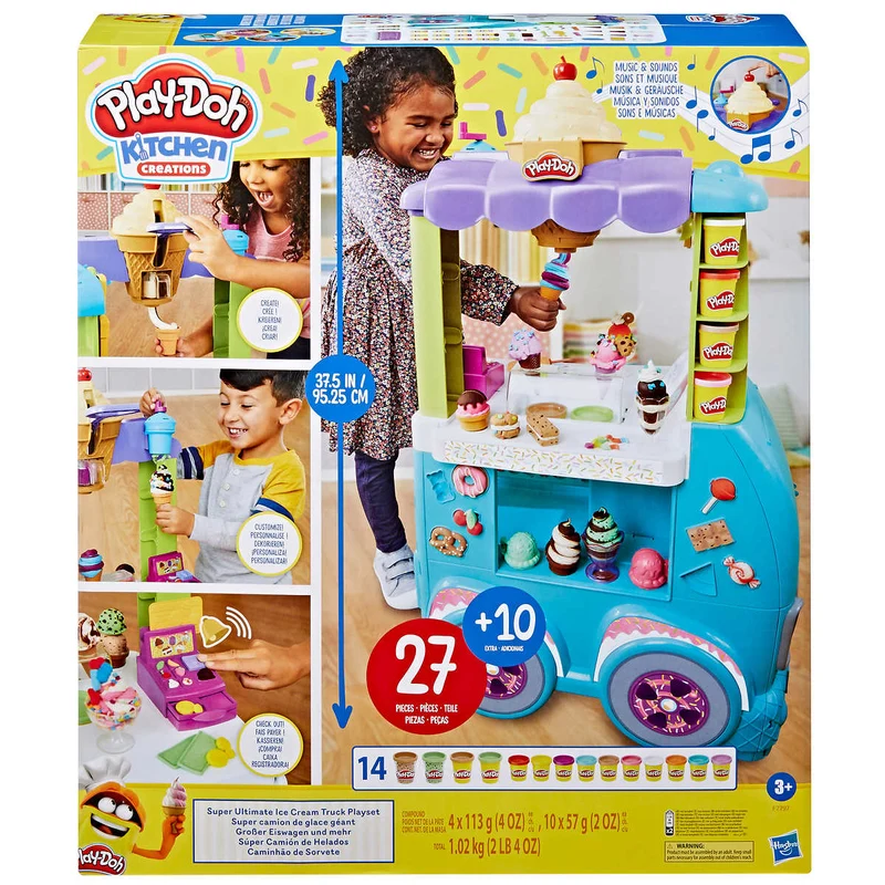 PLAY-DOH KITCHEN CREATIONS - Super Camion de Glace Géant