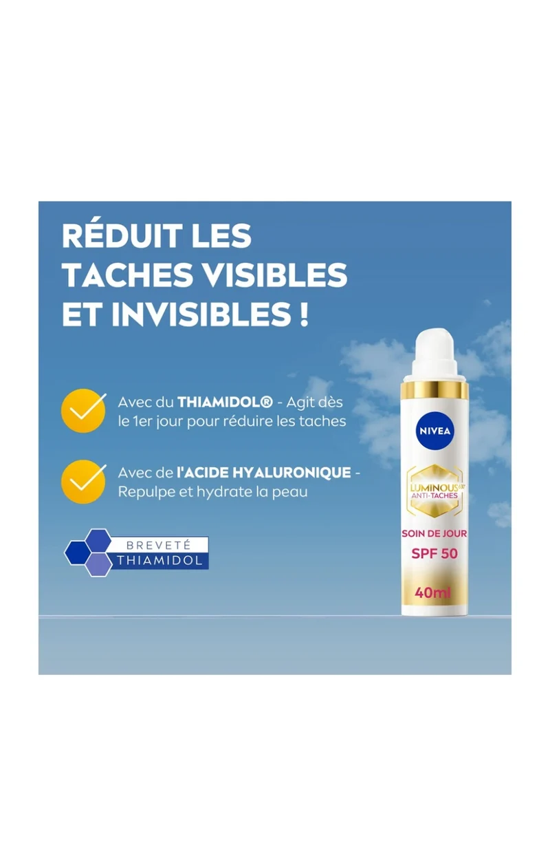 Crème de jour anti-taches SPF 50 - Cellular Luminous 630 - Peaux matures - 40 ml