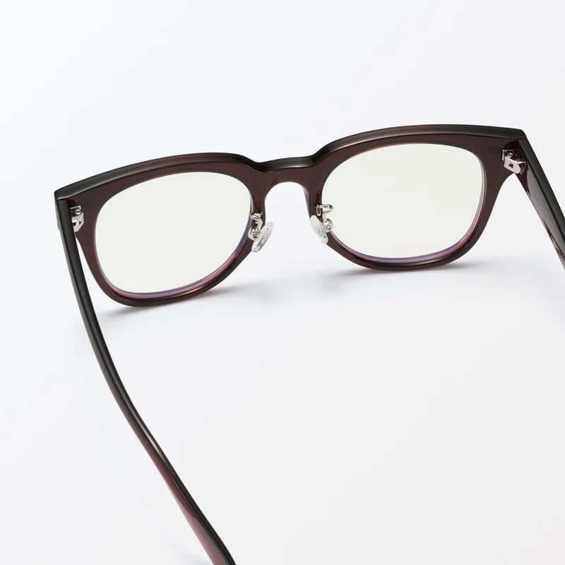 MUJI Blue Light Blocking Wellington Sunglasses Unisex Adult DFD20A5S Dark Brown