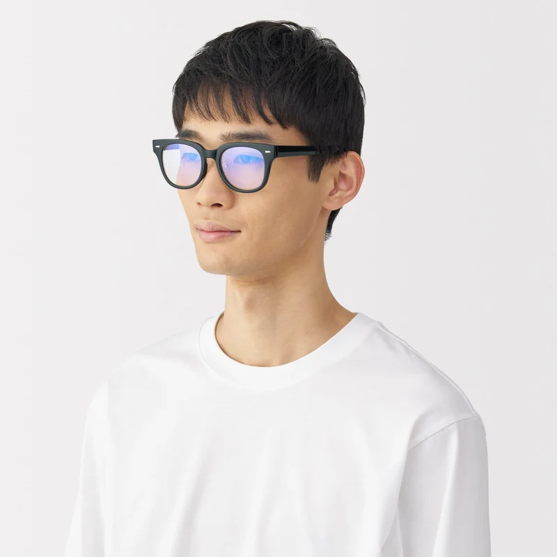 MUJI Blue Light Wellington Sunglasses Unisex Adult DFD20A5S Black