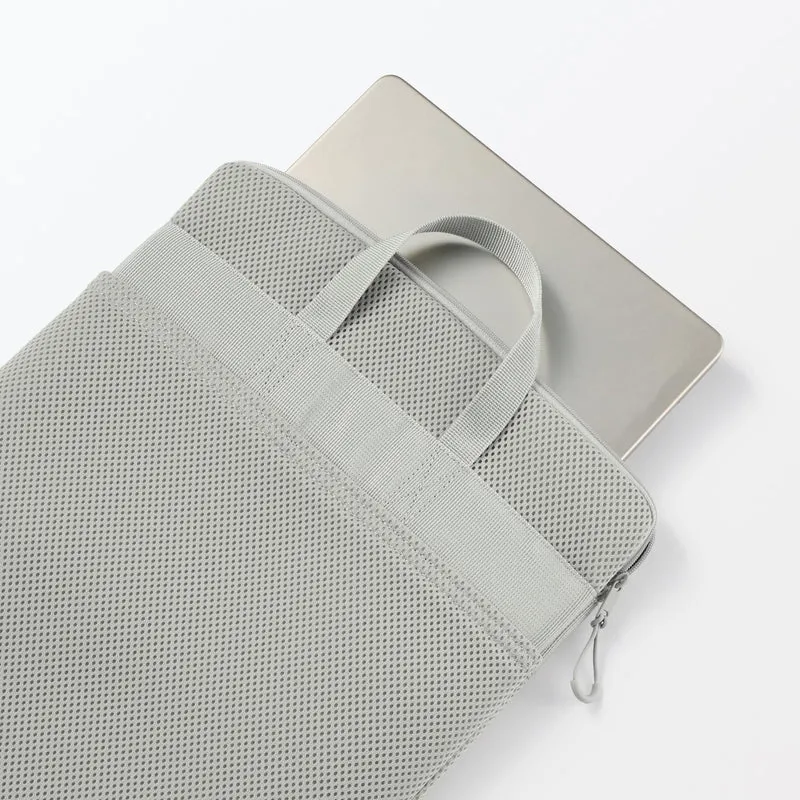 MUJI Polyester Vertical Cushioned Laptop Case for 14" Gray 84444692