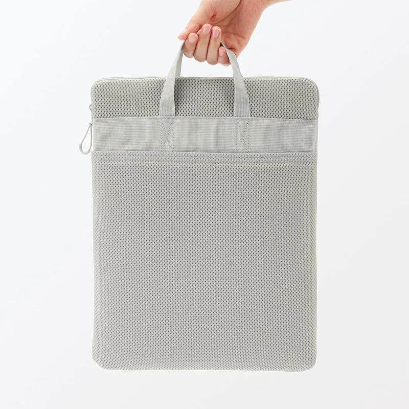 MUJI Polyester Vertical Cushioned Laptop Case for 14" Gray 84444692