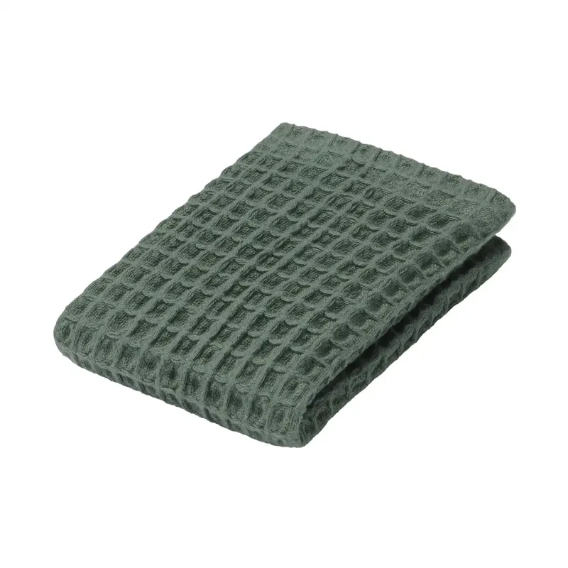 Muji Waffle Hand Towels 10-Pack Green 34x35cm Smooth Touch 84705861