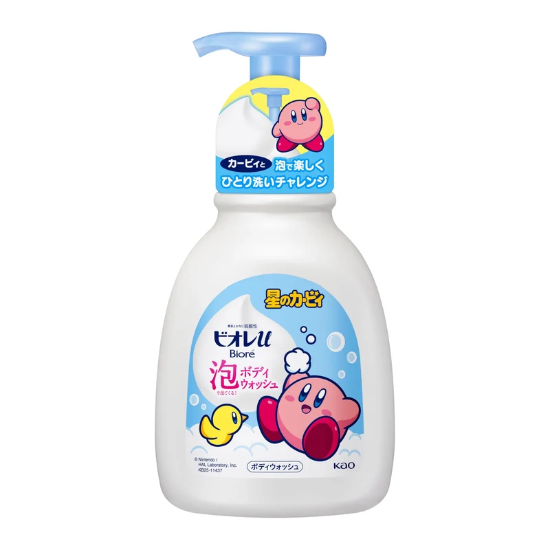 Biore U Foaming Body Wash Kirby Design Fresh Floral Scent Pump 600Ml