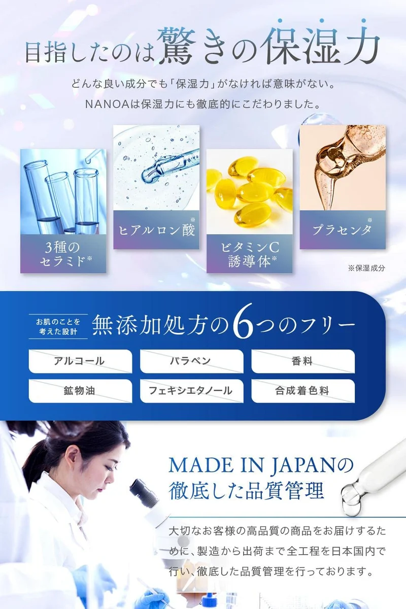 Nanoa Stem Cell Serum with EGF Ceramide-Free Anti-Aging Formula