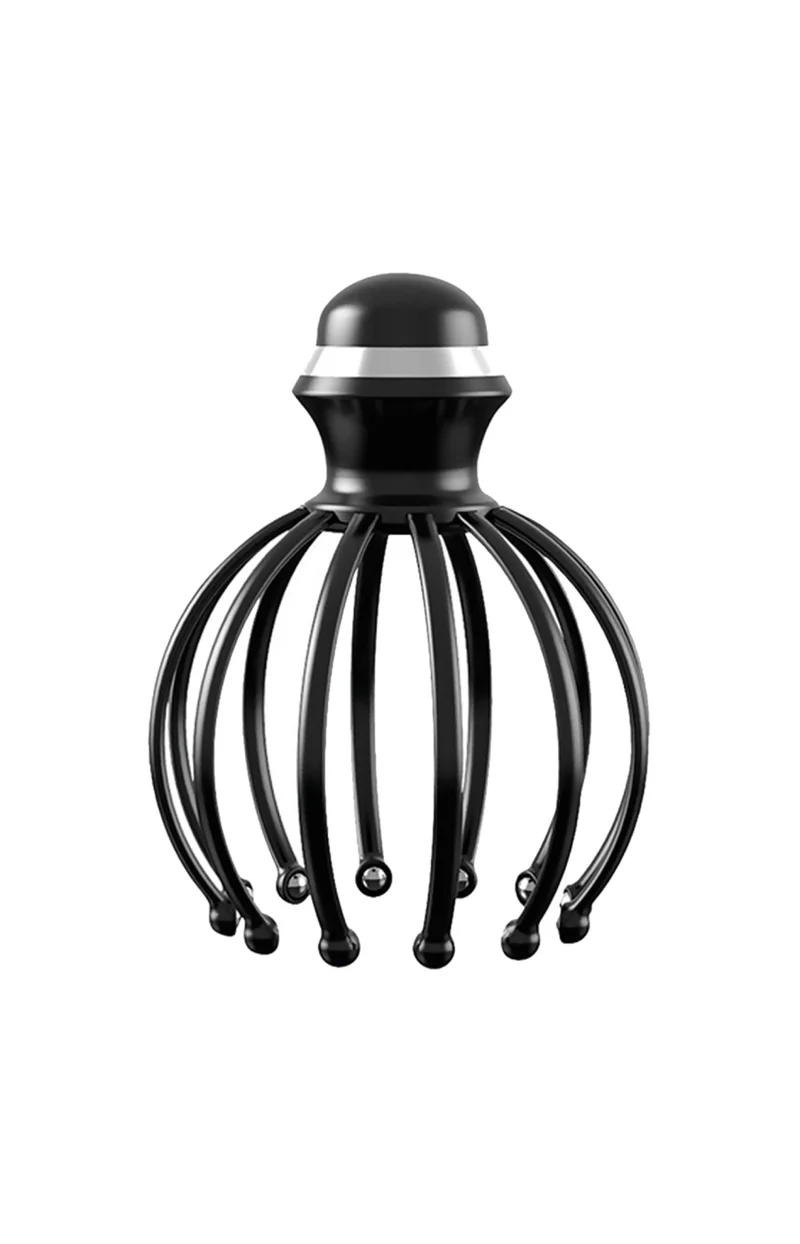 Masseur électrique 3,7 V - Corps & cheveux - Noir